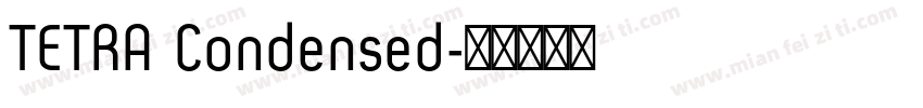 TETRA Condensed字体转换